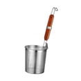 thumbnail image 2 of Tnarru Frying Serving Basket Noodle Sifter Boil Basket Long Handle Sifter Pasta Strainer Kitchen Mesh Strainer for Onion Rings Chips L, 2 of 8