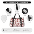 thumbnail image 4 of Fotbe Hand Drawn Watermelon Bolsa de Viaje con Estampado, Bolsa de Fin de Semana para Mujer con Compartimento para Zapatos, Bolsa de Gimnasio con Bolsillo Húmedo, 4 of 7