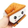 thumbnail image 2 of Juguete blando de galleta de sándwich de chocolate, pan perfumado, juguetes de regalo con liberación de presión, 110 piezas, mini sombreros de punto, mini sombreros de muñeca de punto para N, 2 of 2