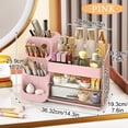 thumbnail image 3 of Wdmiya Makeup Organizer For Vanity, Large Capacity Skincare Organizer Countertop With 2 Drawers, Cosmetic Display Cases Makeup Storage For Bedroom, Bathroom, Ideal Gifts For Women, Pink, 3 of 7