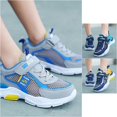 thumbnail image 2 of VOUZZA Boys Athletic Sneakers Breathable Single Mesh Knit Upper Lightweight Hook and Loop Sport Running Shoes Kids 5-12, 2 of 9