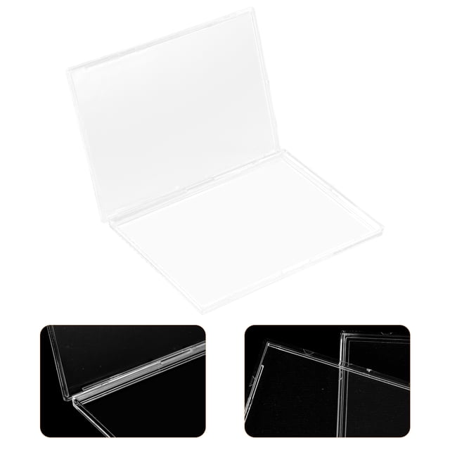 COMPUKAS 10Ud Acrílica Transparente Para Almacenamiento Y Protección De Tarjetas