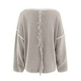 thumbnail image 7 of SGMVNU Women's Casual Oversized Sweaters Loose Soft Knit Long Batwing Sleeve Pullover Sweater Outfit Sweatshirts Tops Khaki S, 7 of 7