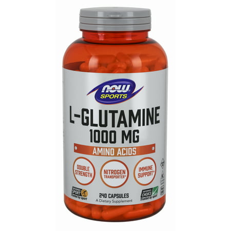 NOW Sports Nutrition, L-Glutamine, Double Strength 1000 mg, 240