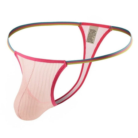 

Premium 2023 Gifts Men Casual Fashion Solid Sexy Cutout Open File Ice Silk Briefs