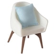 thumbnail image 3 of Silla decorativa para casa de muñecas a escala 1/12 con almohada en miniatura, accesorios para casa de muñecas. Almohada azul, 3 of 8