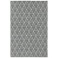 thumbnail image 3 of Sunnydaze Traditional Flat Weave Charcoal Gray Lattice Indoor Area Rug, 5' x 7', 3 of 9