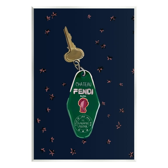 Stupell Industries Glam Fashion Keychain Beauty & Fashion Painting Unframed Art Print Wall Art, 10 x 15