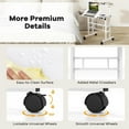 thumbnail image 2 of Adjustable Height Laptop Standing Table, Mobile Stand Up Desk, Small Computer Desk Rolling Desk For Home, Office, School, 2 of 9