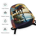 thumbnail image 5 of Horse Backpack Daily Commuting Casual Fashion 17 Inch Oxford Cloth Backpack, 5 of 5