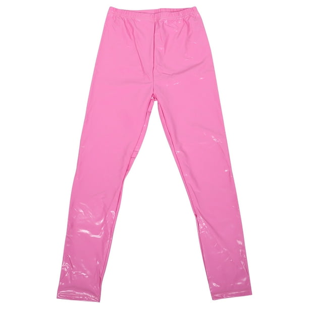 1 UNID LEGGINGS DE CUERO PANTALONES ALTA PANTALONES DE LAS MUJERES MEDIAS ELÁSTICAS PANTALONES DE MODA