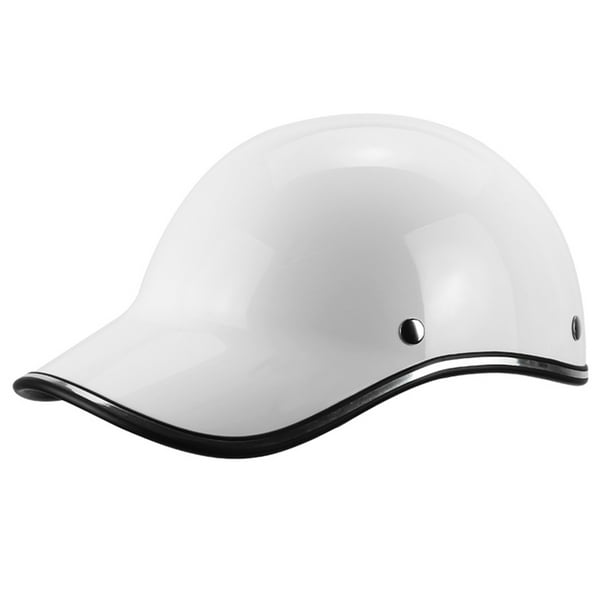 Casco de motocicleta bicicleta Gorra de béisbol Casco Medio casco para hombres Mujeres Adultos