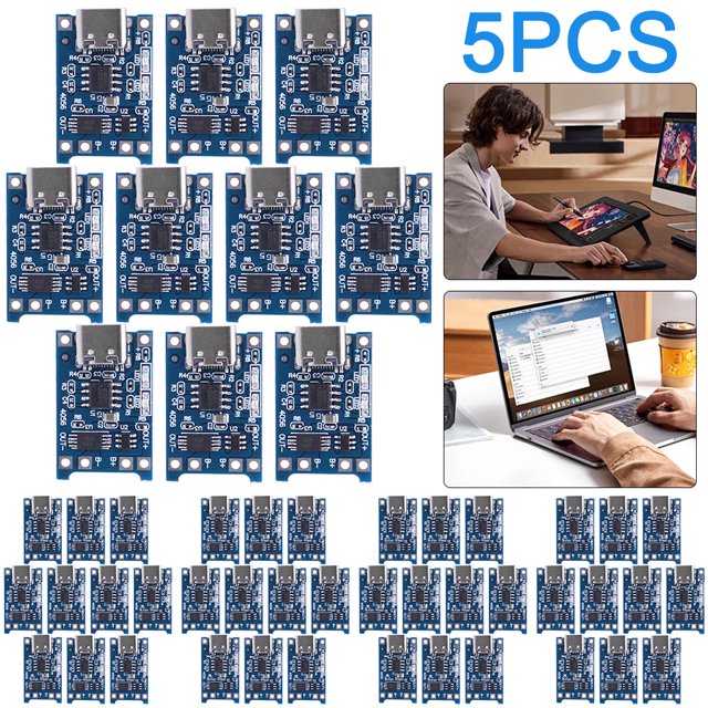 50 Uds TP4056 Placa carga batería 1A módulo carga batería 4 5 V-5V