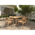 thumbnail image 4 of Pemberly Row Traditional Rectangular Teak Outdoor Dining Table in Natural, 4 of 4