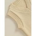 thumbnail image 6 of Caoirhny Kids Sweater Vest, Sleeveless V-neck Solid Knit Vest Fall Winter Clothes for Girls Boys, 6 of 9