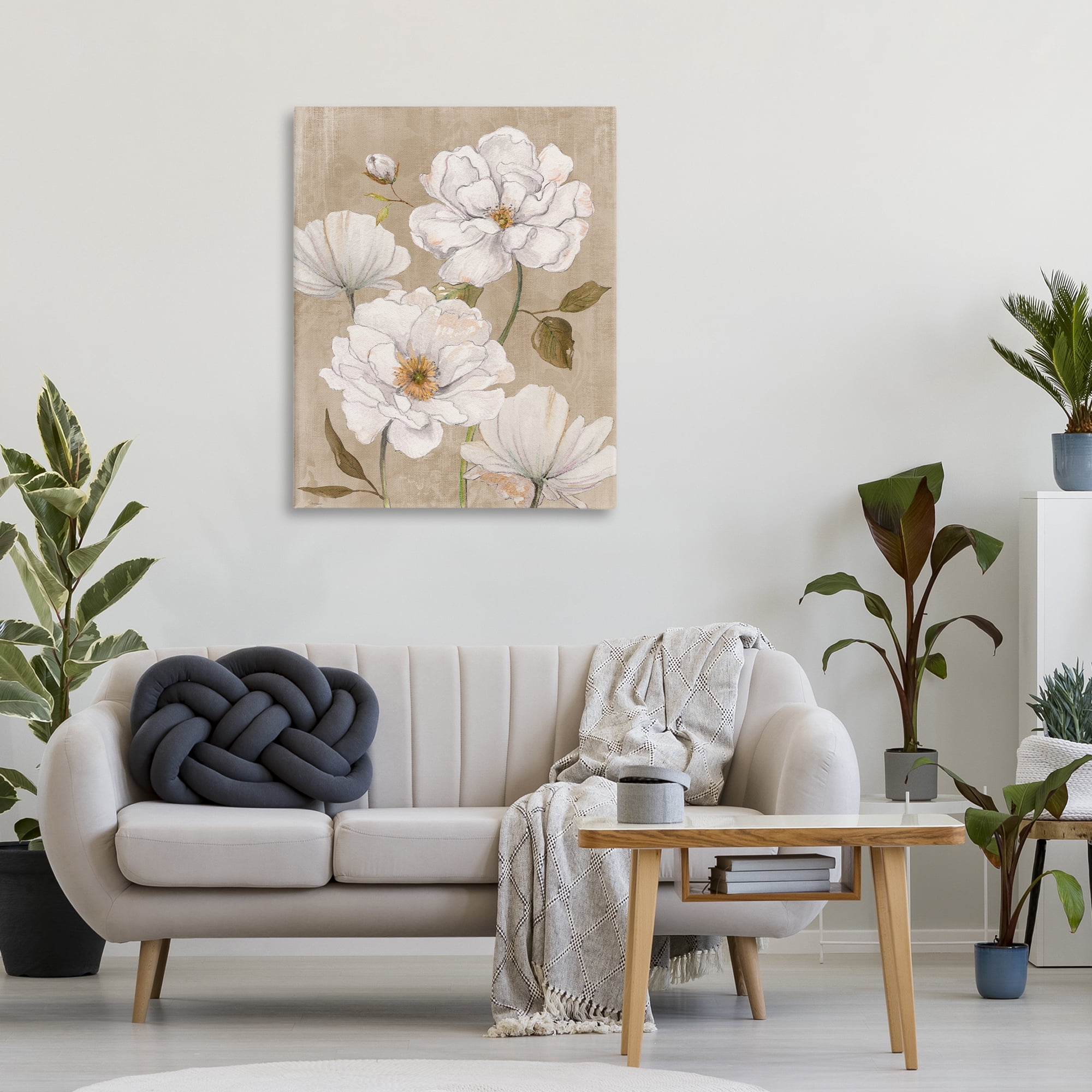 Stupell Industries Rustic Magnolia Blooms Canvas Wall Art, design by Carol Robinson