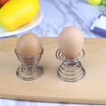 thumbnail image 4 of Daily necessities 2Pcs Metal Spiral Spring Wire Tray Egg Cup Storage Holder Stand Kitchen Tool, 4 of 6