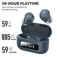thumbnail image 5 of TOZO NC9 Hybrid Active Noise Cancelling Wireless Earbuds, Stereo Bluetooth Ear Buds, 6-Mic ENC, 59H Play, App 32EQ, IPX8 Waterproof in-Ear Headphones for Home Sport, Travel, Office, Blue, 5 of 9
