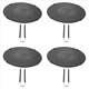 thumbnail image 1 of 4piezas 32Cm Silicona Salpicadura Protector de Pantalla Antiadherente Aceite Grasa Tapa de la SartéN para SartéN SartéN Silicona para Cocinar, 1 of 1