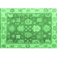 thumbnail image 1 of Ahgly Company Indoor Rectangle Oriental Emerald Green Traditional Area Rugs, 5' x 7', 1 of 4