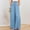 Sky Blue Boho Pants for Women, variant on CZHJS Women's Solid Color Pants Summer Trousers Comfy Fashion Baggy Slacks Long Palazzo Pants Light Weight Fit Wide Leg Beach Trousers with Pockets Elastic Waist Beige M