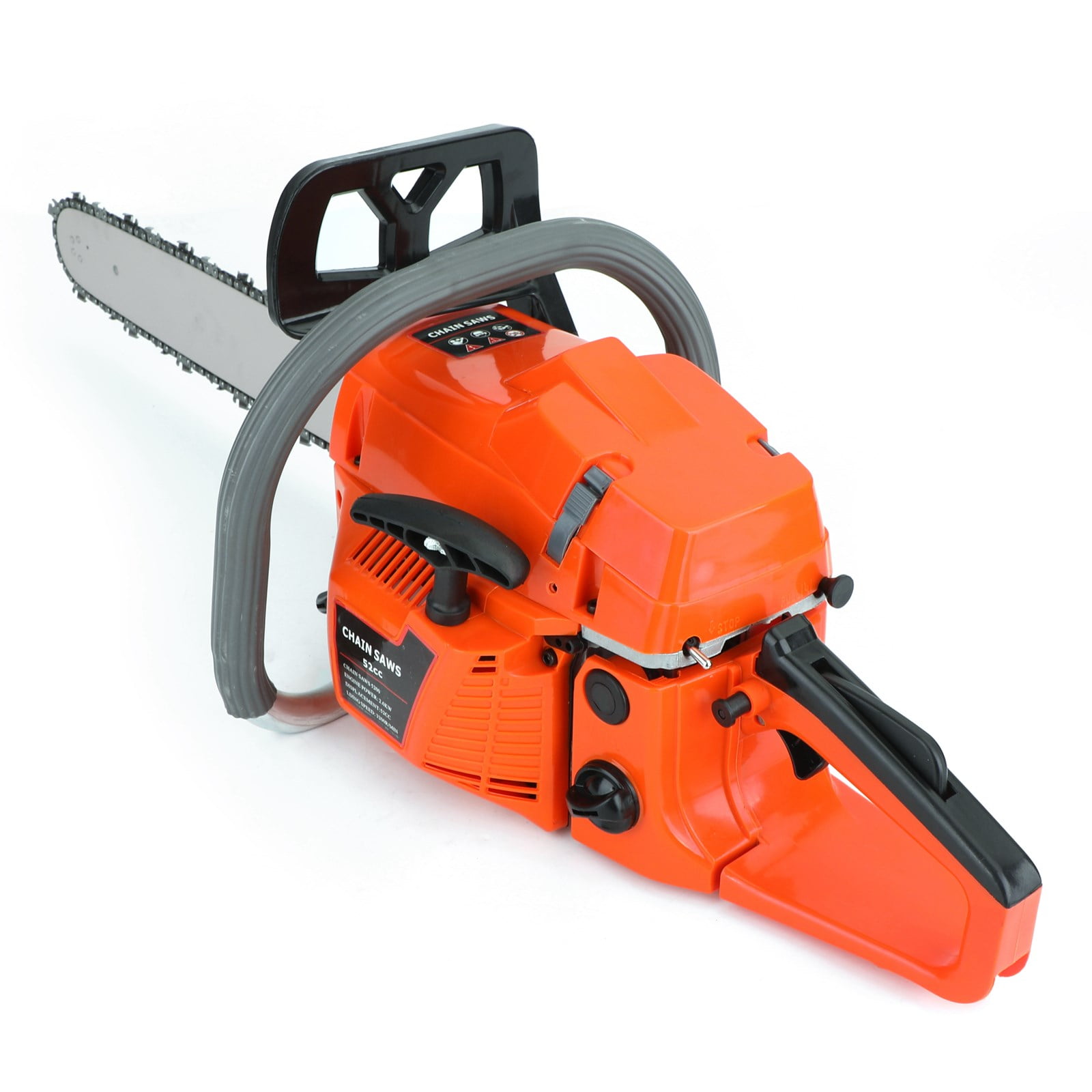 Gasoline Chainsaw with 22 in. Bar 52CC Engine 2-Cycle Powered Gas Chainsaw for Farm/Garden/Ranch/Firewood