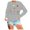 Grey, variant on Women'S Halloween Sweatshirts Ladies' Fashion Casual Autumn Winter Long Sleeve Graphic Pumpkin Pullover Tops Round Neck Hoodie Fall Trendy Clothes Beige S-2Xl