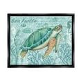 thumbnail image 2 of Stupell Industries Coral Bordered Sea Turtle Seahorse Script Calligraphy Graphic Art Luster Gray Floating Framed Canvas Print Wall Art, Design by Emma Leach, 2 of 5