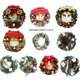 thumbnail image 4 of Cateissary Guirnalda colgante de puerta de pared de Navidad de 30cm, decoración de flores artificiales, adorno de fiesta para el hogar, flores de Kits de decoración para fiestas flores, 4 of 6