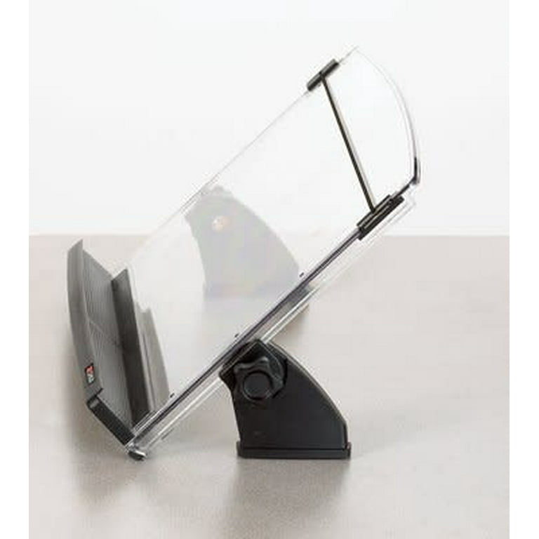 In-Line Adjustable Desktop Copyholder,150 Sheet Capacity, Plastic, Black/Clear In-Line Adjustable Desktop Copyholder,150 Sheet Capacity, Plastic, Black/Clear