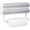 White(gray Plastic Lid), variant on Magnetic Plastic Wrap Dispenser with Cutter - Refillable Tin Foil and Plastic Wrap Organizer for Kitchen, Aluminum Foil Dispenser with Paper Towel Holder Wall Mount - Fits 12" Roll, White