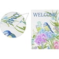 thumbnail image 2 of GZHJMY Floral Bird Welcome Garden Flag 28 x 40 Inch Vertical Double Sided Welcome Yard Garden Flag Seasonal Holiday Outdoor Decorative Flag for Patio Lawn Home Decor Farmhous Yard Flags, 2 of 6