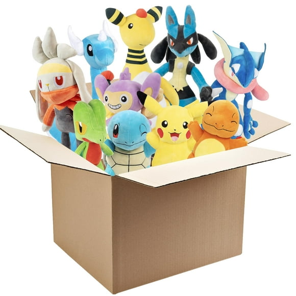 Caja de peluche Pokémon Mystery Blind Box, paquete de 2 unidades, 20 y 30 cm, 2 unidades