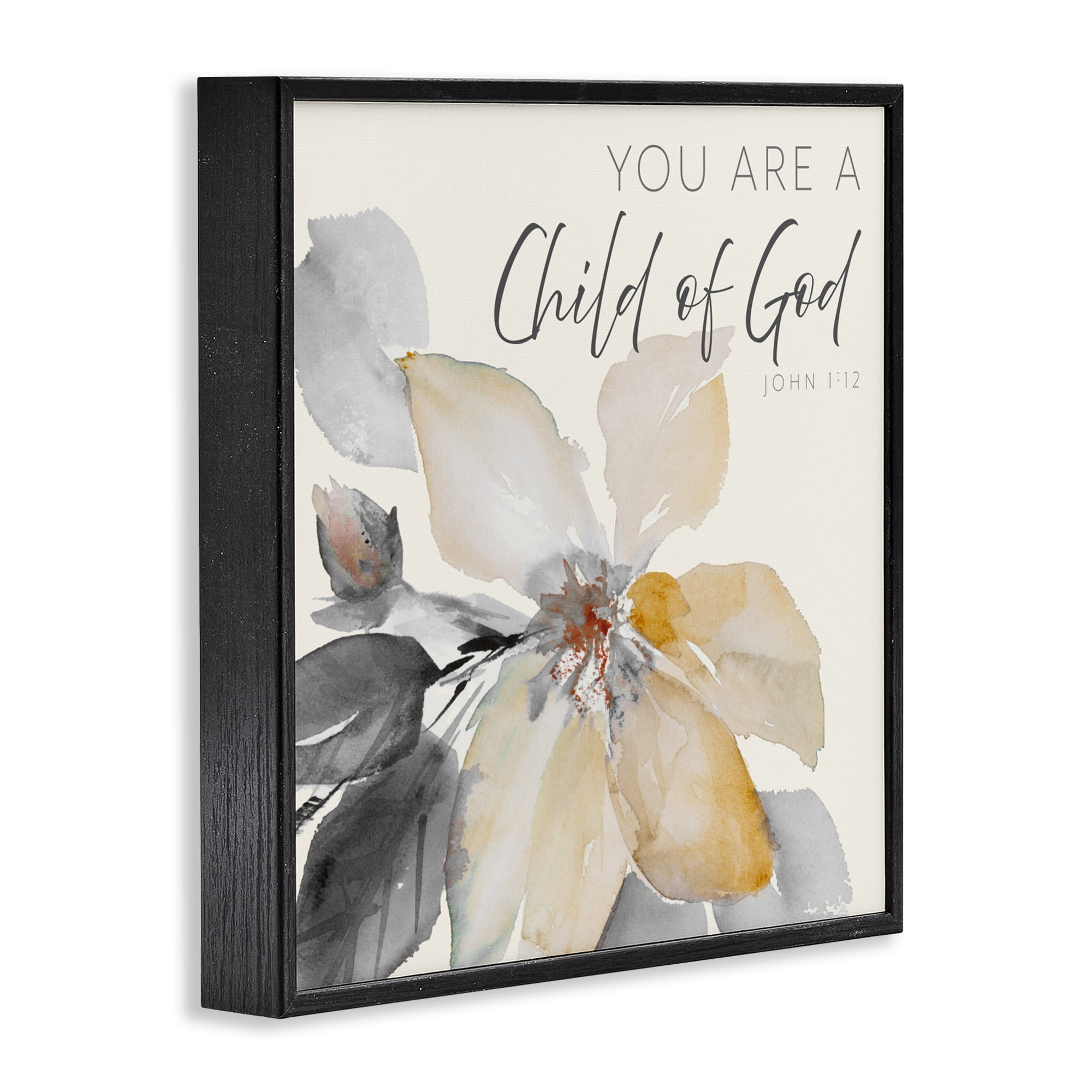 Stupell Industries Child Of God Flower Black Framed Giclee Art, design by Lanie Loreth