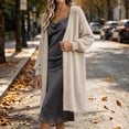 thumbnail image 5 of Gamivast Long Cardigan Sweaters for Women Plus Size Fuzzy Open Front Duster Coat Soft Fluffy Knit Outerwear Long Sleeve Casual Loungewear Cozy Cover Up for Fall Winter, 5 of 7