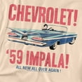 thumbnail image 2 of Chevrolet 59 Impala Officially Licensed Adult T-Shirt S, 2 of 7