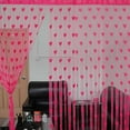thumbnail image 4 of CUTELOVE Cute Heart Line Tassel String Door Curtain Window Room Divider Curtain Valance, 4 of 5