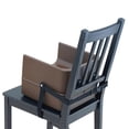 thumbnail image 4 of Foster Single Height Child Booster Seat with Safety Strap – Durable Plastic, Brown, Stackable for Restaurants & Foodservice, 4 of 4