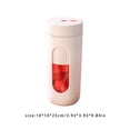 thumbnail image 2 of Inteprter Mini vaso exprimidor eléctrico portátil de 300ML con licuadora de correa antideslizante, exprimidor de naranjas, mezclador de alimentos para el Electrodomésticos Inteprter HA062568-00B, 2 of 6