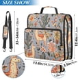 thumbnail image 2 of FORMRS Zipper Binder with Shoulder Strap 2-inch Ring 500 Sheet Capacity File Bag, Gray Llama Pattern, 2 of 5