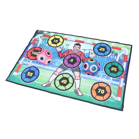 M Buder Soccer Ball Game Set with 2 Balls Air Pump Skill Development Mat Toss Soccer Target Goal Game for Indoor Outdoor Backyard 14 Pieces [cite: 12]