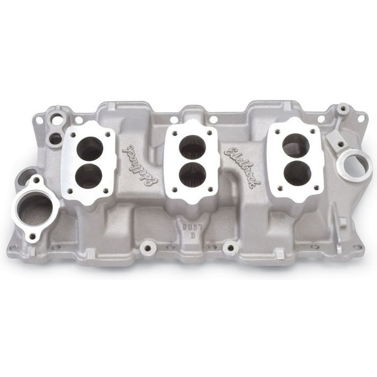 Edelbrock SBC Three Deuce Manifold - 262-400 Edelbrock SBC Three Deuce Manifold - 262-400