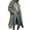 Green, variant on Ozmmyan Women Plus Size Jacket Long Sleeve Loose Solid Woolen Double Breasted Coat