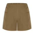 thumbnail image 4 of Kvture High Waisted Shorts for Women Inseam Dressy Casual Summer Wide Leg Dress Short with Pockets Khaki XXL, 4 of 7