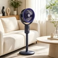 thumbnail image 5 of Oscillating Standing Fan, Oscillating Floor Fan with Remote Control, Adjustable Height Pedestal Fan, Quiet Airflow, Lightweight Pedestal Cooling Fan for Home, Room, Office, Ventilation Accessory, 5 of 6