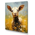 thumbnail image 2 of Designart "Adorable Caprine Image In Grassland I" Animals Goat Canvas Wall Art, 2 of 7