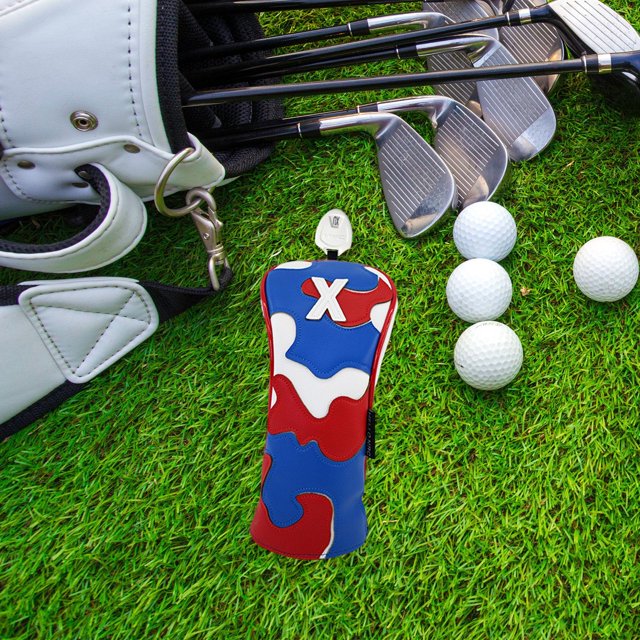 DYNWAVECA Housse de Tête de Club de Golf Anti-Rayures Col Long, Doublée, Étui de Protection Imperméable Tendance Cadeau pour Golfeur
