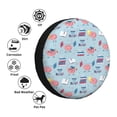 thumbnail image 3 of Bingfone Brain Training Spare Tire Cover Weatherproof Universal Wheel Protectors for RV Camper Travel Trailer SUV Truck-14 inch, 3 of 8
