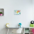 thumbnail image 3 of Stupell Industries Whimsical Wildlife World Map Travel & Places Painting Gray Framed Art Print Wall Art, 14 x 11, 3 of 9