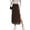 Brown, variant on Tqcoqu Long Skirts for Women High Waisted Mesh Slit Split Skirt Casual Trendy Summer Maxi Skirts,Beige,Women's S-XL